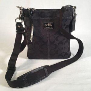 Coach Black Signature Swingpack